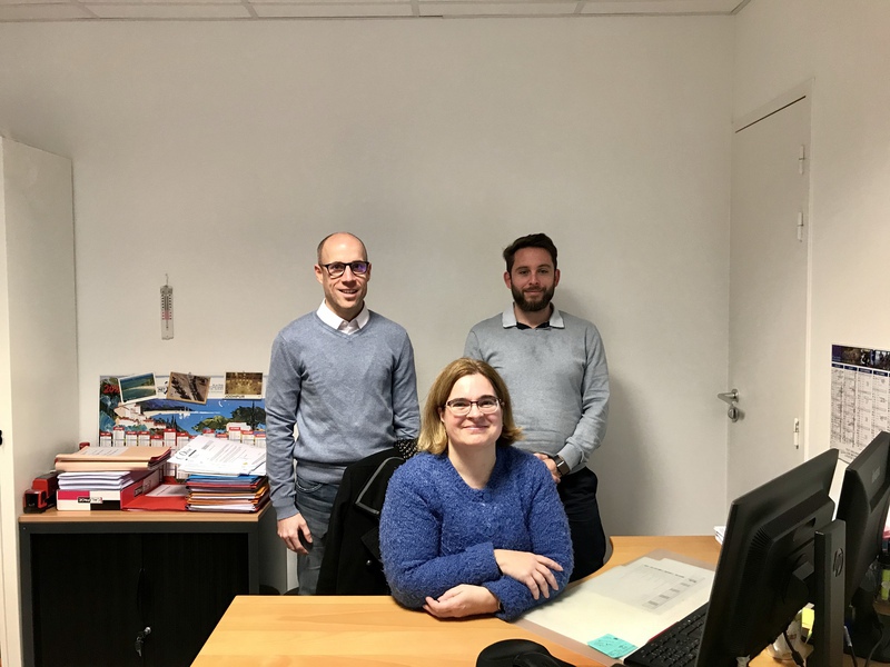 Notre equipe - Cédric, Fabienne, Julien